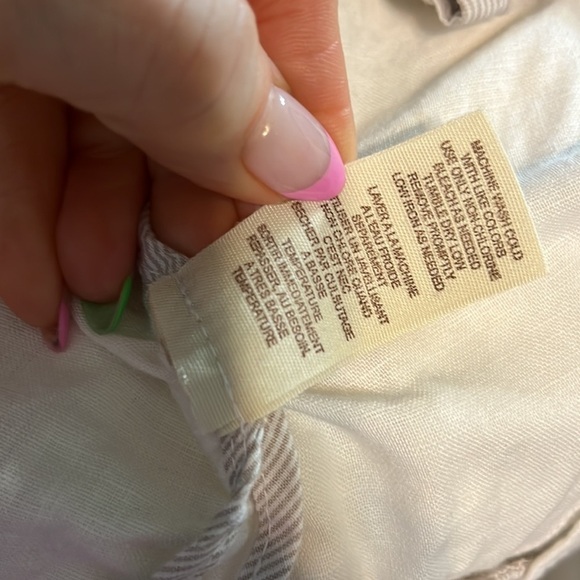 Free People Blazer Lace Shawl Collar Linen Cotton Blend White Size 0 Ruffled - Picture 10 of 10